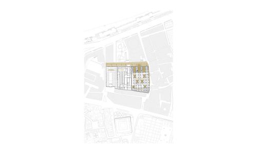 Caixa Forum en Atarazanas de Sevilla Diseño de plano de situación de Cruz y Ortiz Arquitectos