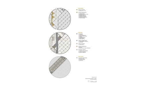 Museo de Arte Visigodo en Toledo Diseño de plano de esquemas de usos de Cruz y Ortiz Arquitectos
