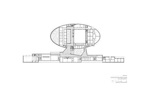 Centro de Control del Aeropuerto de Sevilla Diseño del Plano de Planta Baja Cruz y Ortiz Arquitectos