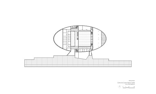 Centro de Control del Aeropuerto de Sevilla Diseño del Plano de Planta Primera Cruz y Ortiz Arquitectos