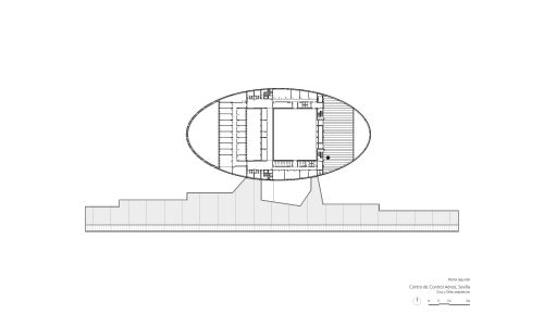 Centro de Control del Aeropuerto de Sevilla Diseño del Plano de Planta Segunda Cruz y Ortiz Arquitectos