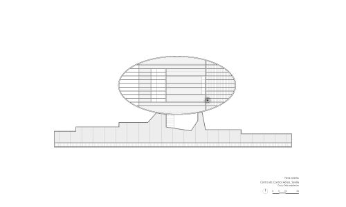 Centro de Control del Aeropuerto de Sevilla Diseño del Plano de Planta Cubiertas Cruz y Ortiz Arquitectos