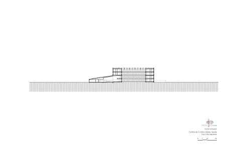 Centro de Control del Aeropuerto de Sevilla Diseño del Plano de Seccion Transversal Cruz y Ortiz Arquitectos