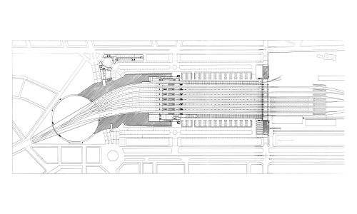 Estacion de Santa Justa Diseño del Plano de Entreplanta Cruz y Ortiz Arquitectos