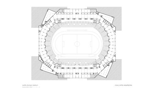 Estadio de la Cartuja en Sevilla Diseño del Plano Cruz y Ortiz Arquitectos