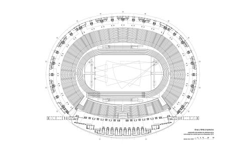 Estadio de la Comunidad de Madrid Diseño del Plano Cruz y Ortiz Arquitectos