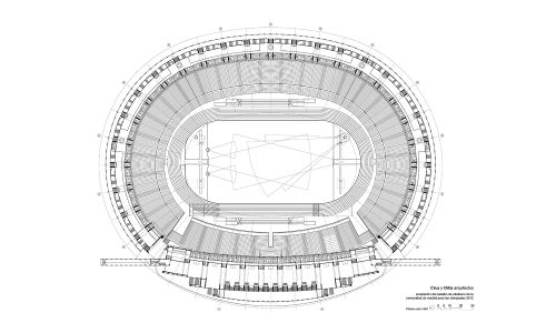 Estadio de la Comunidad de Madrid Diseño del Plano Cruz y Ortiz Arquitectos