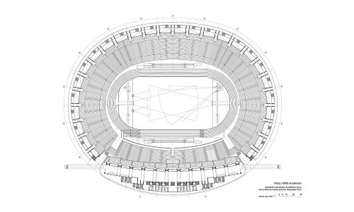 Estadio de la Comunidad de Madrid Diseño del Plano Cruz y Ortiz Arquitectos