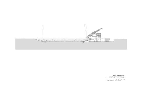 Estadio de la Comunidad de Madrid Diseño del Plano de Seccion General Estado Actual Cruz y Ortiz Arquitectos