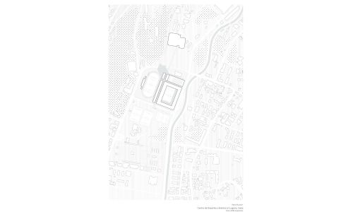 Estadio de Futbol y Eventos en Lugano Diseño de planta de situación Cruz y Ortiz Arquitectos