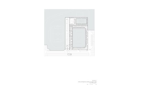 Estadio de Futbol y Eventos en Lugano Diseño de plano de planta sótano -2 Cruz y Ortiz Arquitectos