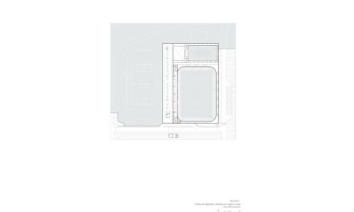 Estadio de Futbol y Eventos en Lugano Diseño de plano de planta sotano -1 Cruz y Ortiz Arquitectos