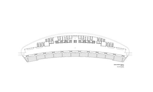 Plano Peineta Estadio Atletismo Madrid Diseño plano Cruz y Ortiz Arquitectos CYO planta