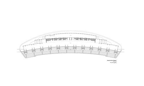 Plano Peineta Estadio Atletismo Madrid Diseño plano Cruz y Ortiz Arquitectos CYO planta