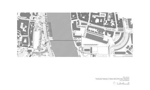 Puente Peatonal Bicicletas Maastricht Diseño maqueta Cruz y Ortiz Arquitectos CYO