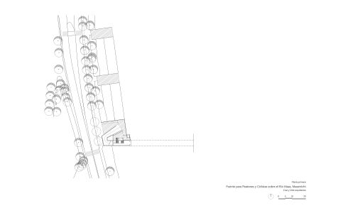 Puente Peatonal Bicicletas Maastricht Diseño maqueta Cruz y Ortiz Arquitectos CYO Planta primera