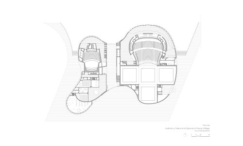 Auditorio Teatro de la Opera en Malaga Diseño de planta baja de Cruz y Ortiz Arquitectos