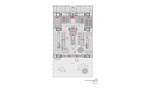 Biblioteca Central en Berlín Diseño de plano de planta sótano Cruz y Ortiz Arquitectos