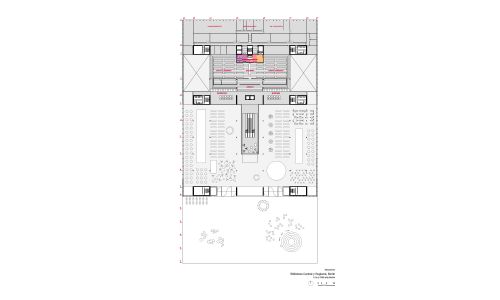 Biblioteca Central en Berlín Diseño de plano de planta mezzanine Cruz y Ortiz Arquitectos