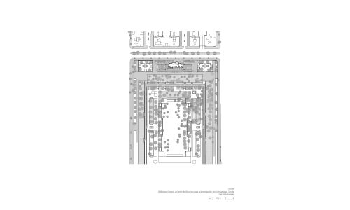 Biblioteca de la Universidad de Sevilla Diseño de plano de situación de Cruz y Ortiz Arquitectos