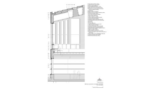 Biblioteca de Humanidades en Amsterdam Diseño del Plano en Detalle Cruz y Ortiz Arquitectos