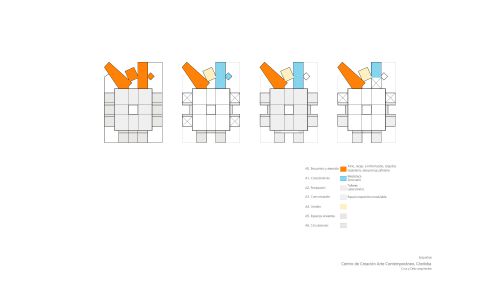 Centro de Arte en Córdoba. Diseño del Plano de Esquemas. Cruz y Ortiz Arquitectos