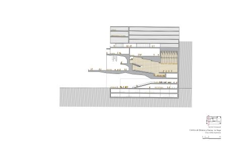Centro de Música y Danza de la Haya Diseño de plano de sección transversal 4 de Cruz y Ortiz Arquitectos