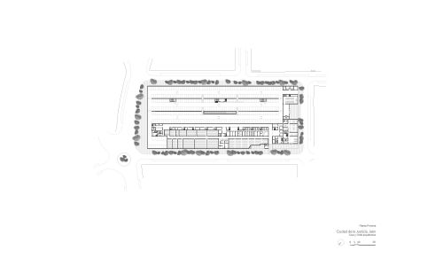 Ciudad de la Justicia de Jaén Diseño de plano de planta primera de Cruz y Ortiz Arquitectos