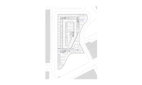Consejeria de Obras Públicas en Sevilla Diseño de plano de planta tercera de Cruz y Ortiz Arquitectos