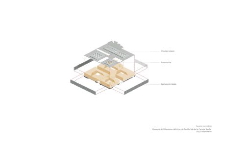 Gerencia de Urbanismo de Sevilla Diseño de axonometría de Cruz y Ortiz Arquitectos