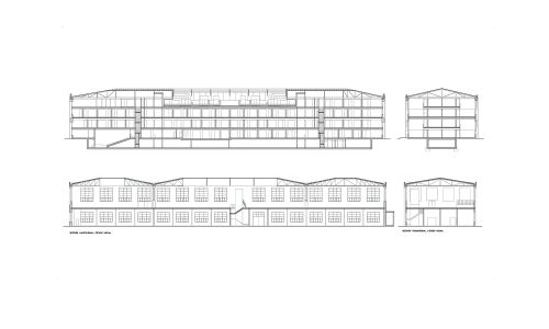 Servicios Centrales JJAA Sevilla Diseño Plano secciones Cruz y Ortiz Arquitectos CYO