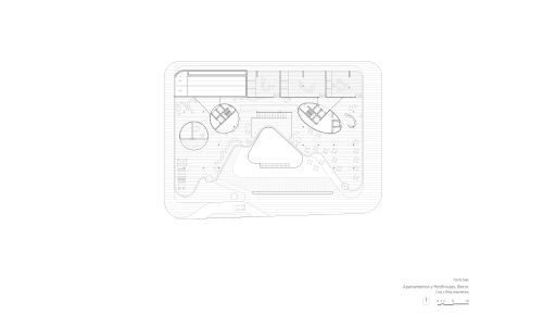 Apartamentos Penthoses en Beirut Diseño plano de planta baja de Cruz y Ortiz Arquitectos