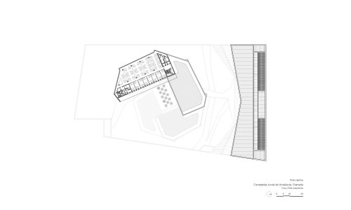 Oficinas de la Junta de Andalucía en Granada Diseño de plano de planta sèptima Cruz y Ortiz Arquitectos