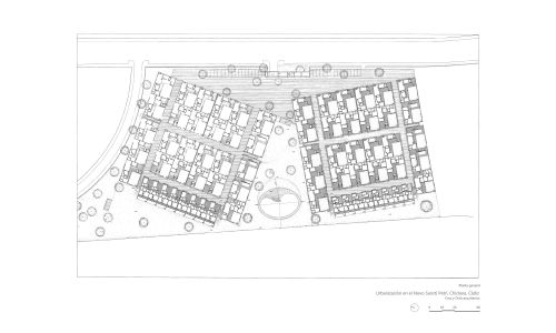 Plano de la planta General de la Urbanizacion Sancti Petri de Chiclana Cadiz Cruz y Ortiz Arquitectos