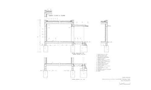 Plano detalle constructivo de la Urbanizacion Sancti Petri de Chiclana Cadiz Cruz y Ortiz Arquitectos