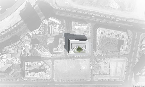 Apartamentos Penthoses en Beirut Diseño de vista aérea de Cruz y Ortiz Arquitectos