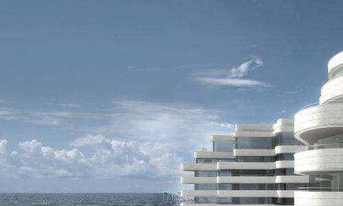 Apartamentos Penthoses en Beirut Diseño exterior de terrazas con vistas al mar en detalle de Cruz y Ortiz Arquitectos