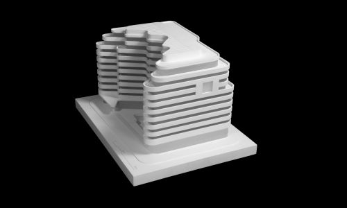 Apartamentos Penthoses en Beirut Diseño de maqueta de Cruz y Ortiz Arquitectos