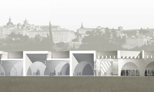 Museo de Arte Visigodo en Toledo Diseño de esquemas de sección de galería de arte y lucernarios de Cruz y Ortiz Arquitectos