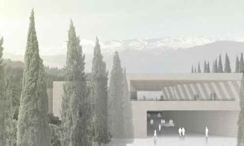 Atrio de la Alhambra en Granada Diseño exterior de mirador e integración en paisaje de Cruz y Ortiz Arquitectos
