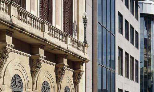 Ayuntamiento de Ceuta diseño exterior detalle Cruz y Ortiz Arquitectos