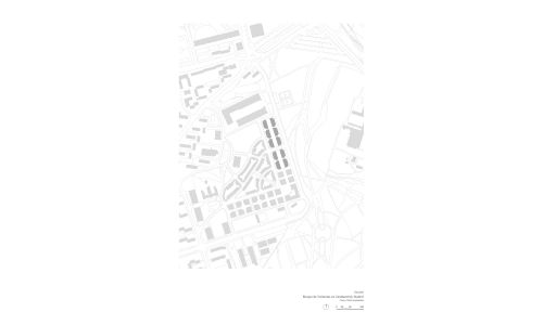 Bloque de Viviendas en Carabanchel Madrid Diseño de plano de situación Cruz y Ortiz Arquitectos