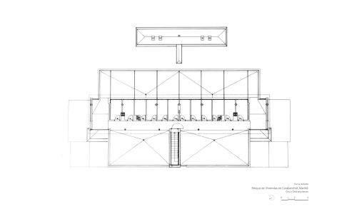 Bloque de Viviendas en Carabanchel Madrid Diseño de plano planta cubierta baja Cruz y Ortiz Arquitectos