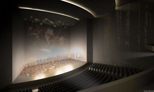 Centro de Música y Danza de la Haya Diseño de interior de auditorio de conciertos de Cruz y Ortiz Arquitectos