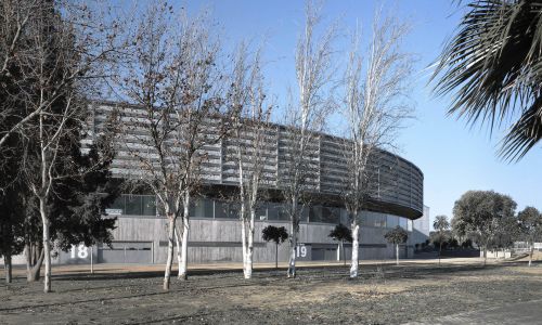 Estadio de Chapin en Jerez Cadiz Diseño del exterior Cruz y Ortiz Arquitectos