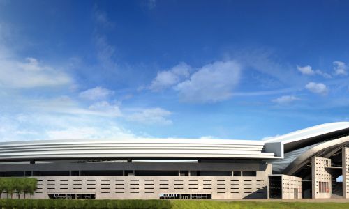 Estadio de la Comunidad de Madrid Diseño del Exterior Hormigon Cubierta Cruz y Ortiz Arquitectos