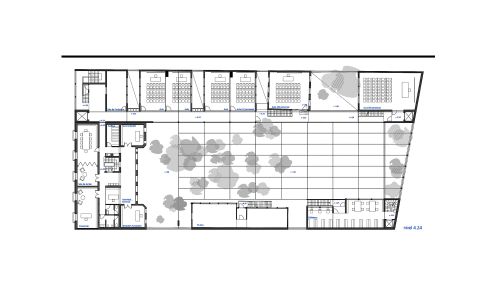 Fundacion Giner de los Rios en Madrid Diseño del Plano de Planta Primera Cruz y Ortiz Arquitectos