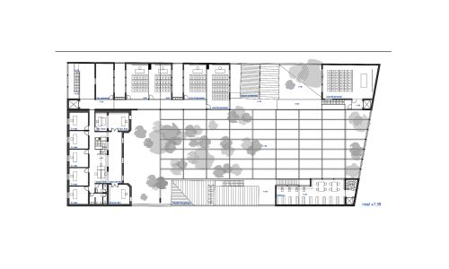 Fundacion Giner de los Rios en Madrid Diseño del Plano de Planta Segunda Cruz y Ortiz Arquitectos