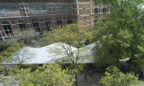 Info Center Rijksmuseum en Amsterdam Diseño del aerea y paisajismo Cruz y Ortiz Arquitectos