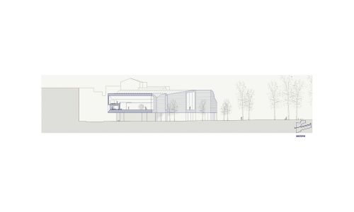 Ampliación de Museo de Arte Diocesano en Milan Diseño de plano de sección transversal de Cruz y Ortiz Arquitectos